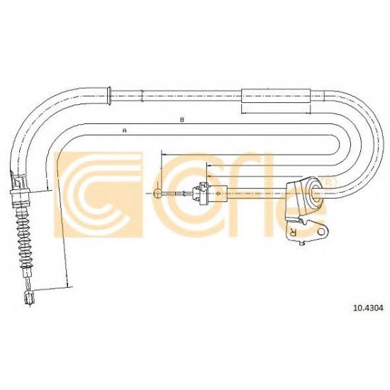 Cablu, frana de parcare