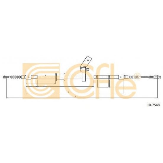 Cablu, frana de parcare Cablu, frana de parcare