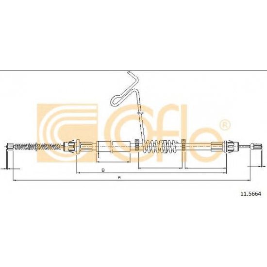 Cablu, frana de parcare Cablu, frana de parcare