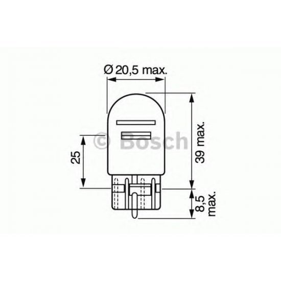 BEC 12V W21/5W BOSCH BOSCH 1987302252