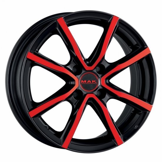 Jante MAK MILANO BLACK AND RED 8 J18 5X114.3 ET 40