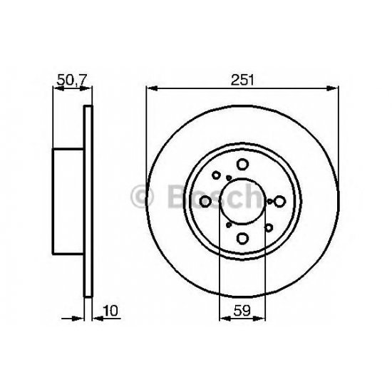 Disc de frana BOSCH 0986478238 Disc de frana BOSCH 0986478238