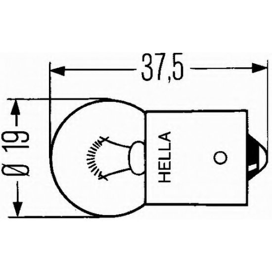 BEC POZITIE R5W 12V BA 15S BEC POZITIE R5W 12V BA 15S
