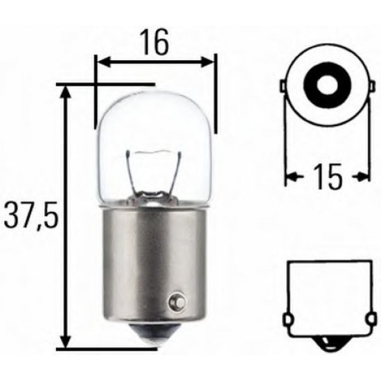 BEC POZITIE R5W 12V BA 15S BEC POZITIE R5W 12V BA 15S