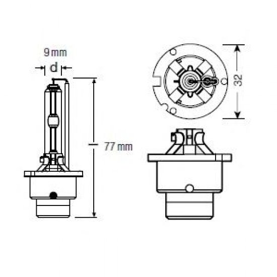 Bec Xenon D2S 12/24V 35W P32d-2