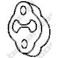 Banda cauciuc, sistem de esapament