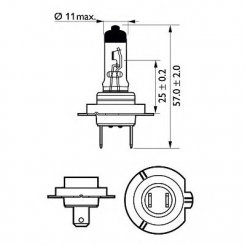 Bec H7 12V 55W PX26d VISION PLUS (BLISTER)