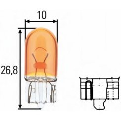 Bec WY5W 12V 5W W2,1x9,5d galben