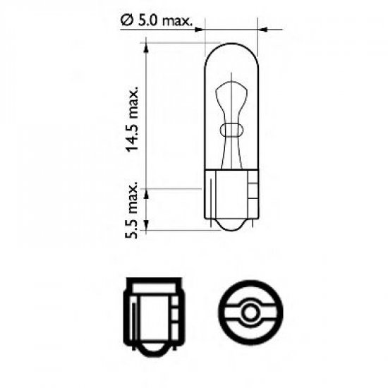 Set de 2 becuri W1,2W 12V 1,2W W2X4,6d (BLISTER) Set de 2 becuri W1,2W 12V 1,2W W2X4,6d (BLISTER)