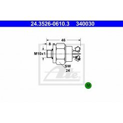 Comutator, lampa frana