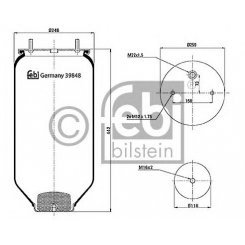 Burduf, suspensie pneumatica