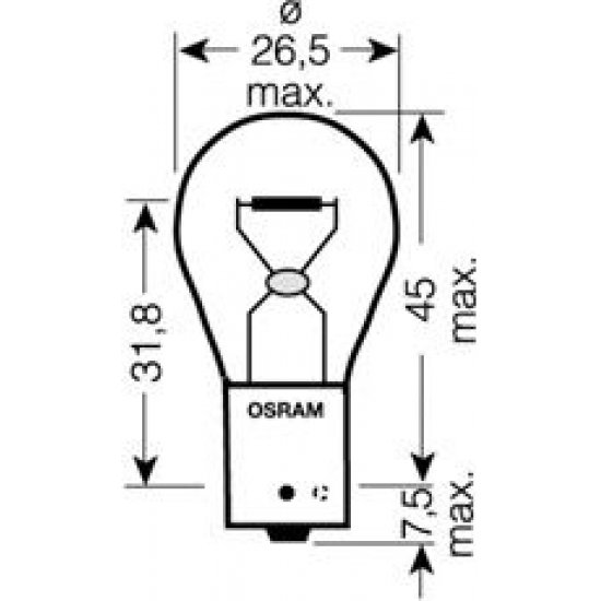 Bec semnalizare Set 2 Becuri P OSRAM 750702B
