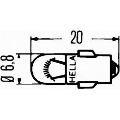 Bec J 12V 2W BA 7 s Bec J 12V 2W BA 7 s