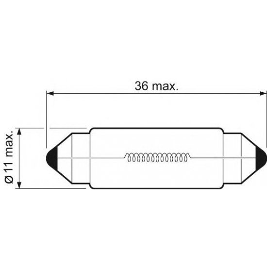 Bec C5W 12V 5W SV8.5 VALEO 032217