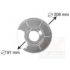 Protectie disc frana spate