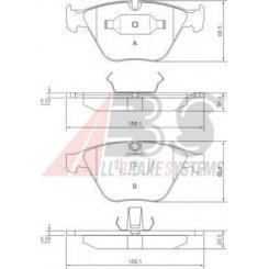 Set placute frana fata