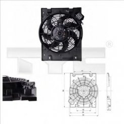 Ventilator radiator cu rama ae