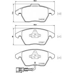 Set placute frana fata >> 3C06