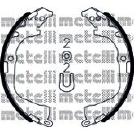 1 Set saboti frana cu 1 Set saboti frana cu