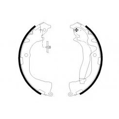 1 Set saboti frana cu 1 Set saboti frana cu