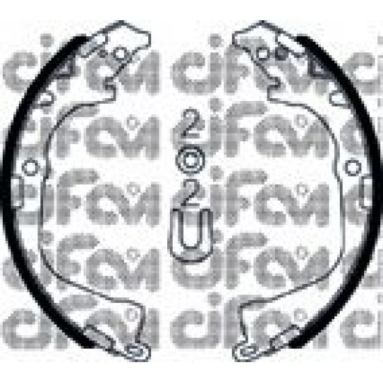 1 Set saboti frana cu 1 Set saboti frana cu