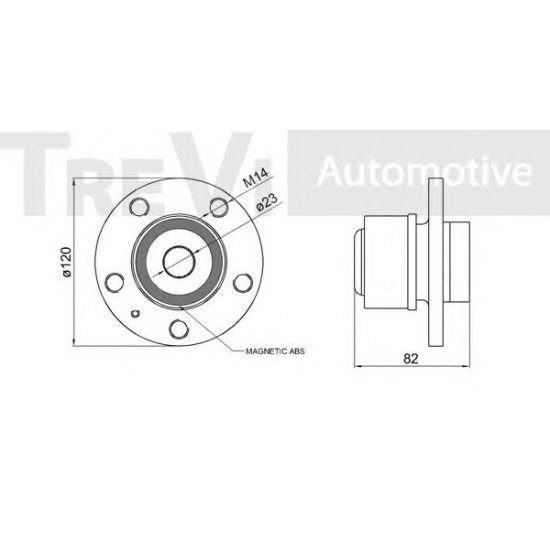 Butuc de roata cu rulment