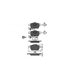 1 set garnituri frane pt.