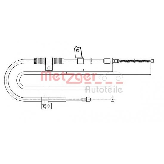 Cablu, frana de parcare Cablu, frana de parcare