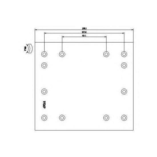 Set garnituri de frictiune, frana tambur