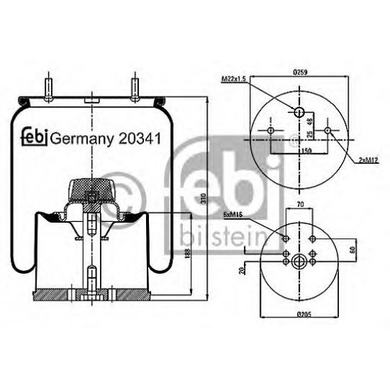 Burduf, suspensie pneumatica