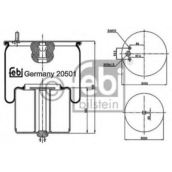 Burduf, suspensie pneumatica