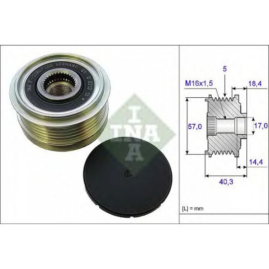 Sistem roata libera, generator