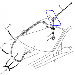 Baza antena Peugeot 206 P0000656110 Baza antena Peugeot 206 P0000656110