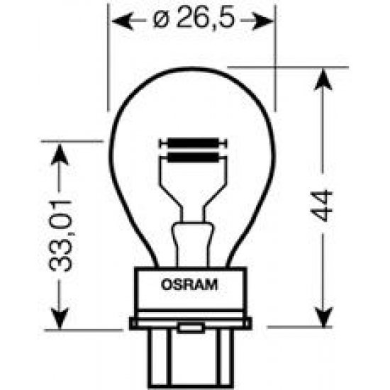 BEC 12V 27/7W OSRAM OSRAM 3157