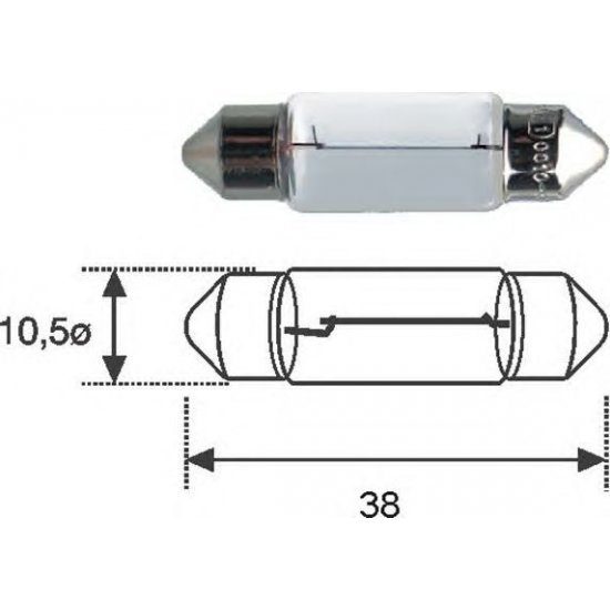 Bec  ilum nr circulatie C5W  1 MAGNETI MARELLI 009418100000