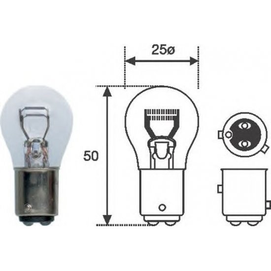 Bec  lampa ceata spate P21/4W MAGNETI MARELLI 008529100000