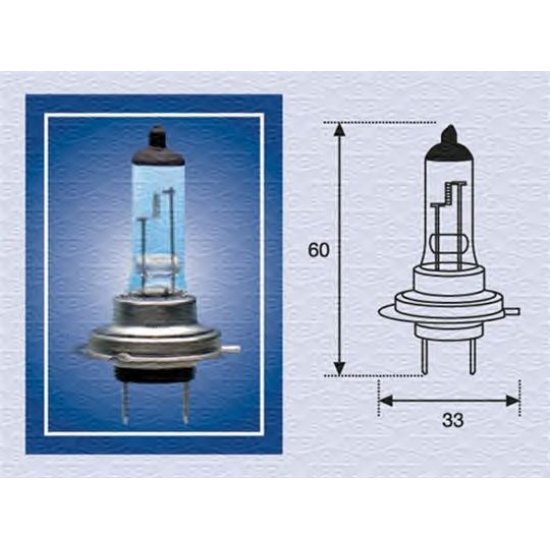 Bec  proiector ceata H7  24 V MAGNETI MARELLI 002558100000