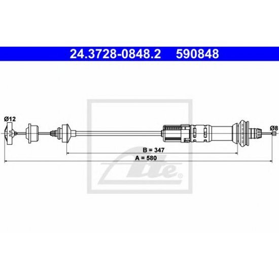 CABLU AMBREAJ ATE 24372808482