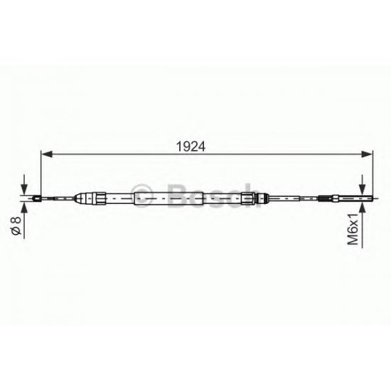 CABLU DE FRANA BOSCH 1987477693