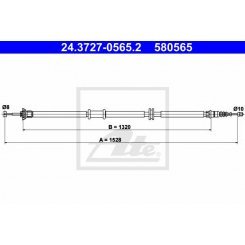 Cablu  frana de parcare