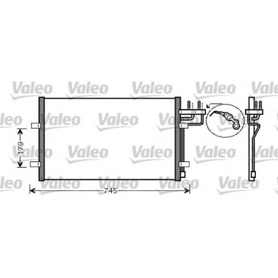 Condensator clima VALEO 818046
