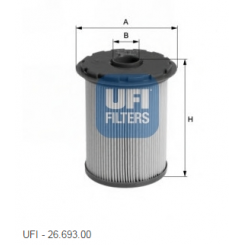 Filtru combustibil  Renault Master - Ufi 26.693.00