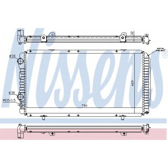 Radiator motor NISSENS 61390A Radiator motor NISSENS 61390A