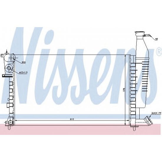 Radiator motor NISSENS 63716 Radiator motor NISSENS 63716