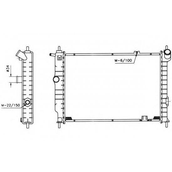 Radiator NRF 504647 Radiator NRF 504647