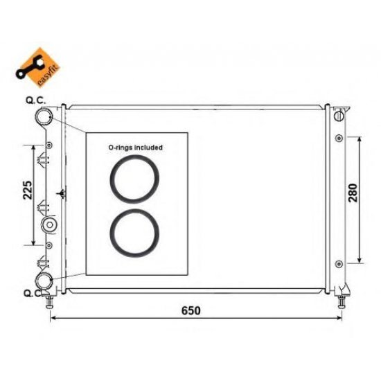 Radiator NRF 58305 Radiator NRF 58305