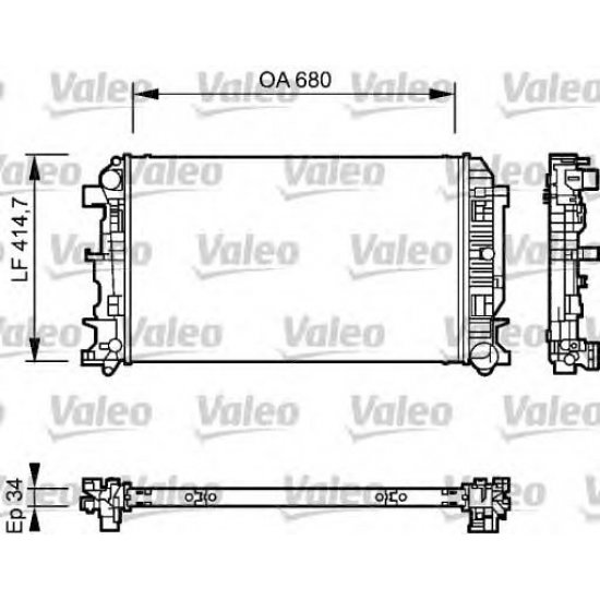 Radiator racire motor Grosime VALEO 735084 Radiator racire motor Grosime VALEO 735084