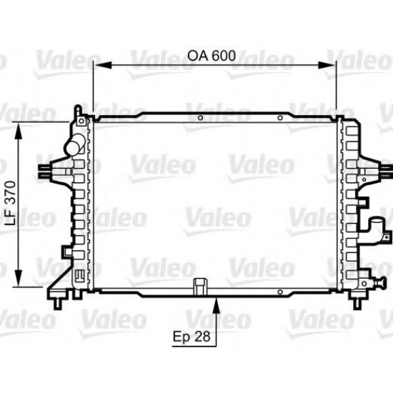Radiator racire motor VALEO 734380 Radiator racire motor VALEO 734380
