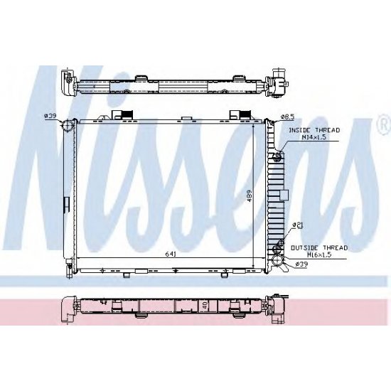 Radiator racire NISSENS 62689A Radiator racire NISSENS 62689A