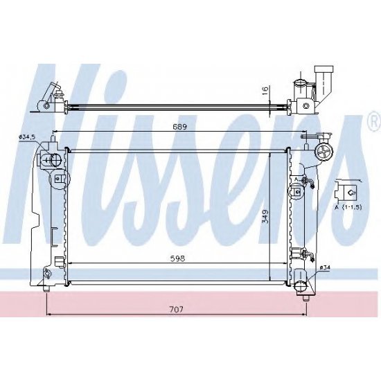 Radiator racire NISSENS 646321